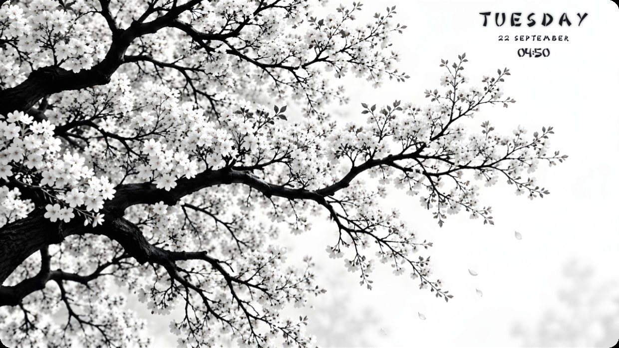White Bloom Tree